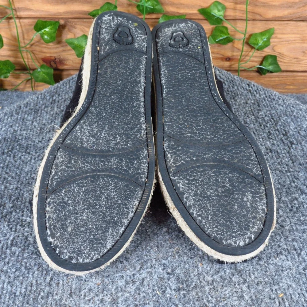 Skechers BOBS Highlights-High Jinx Womens Espadrille Wedge Size 8 Travel Black